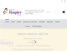 Tablet Screenshot of chilliwackhospice.org